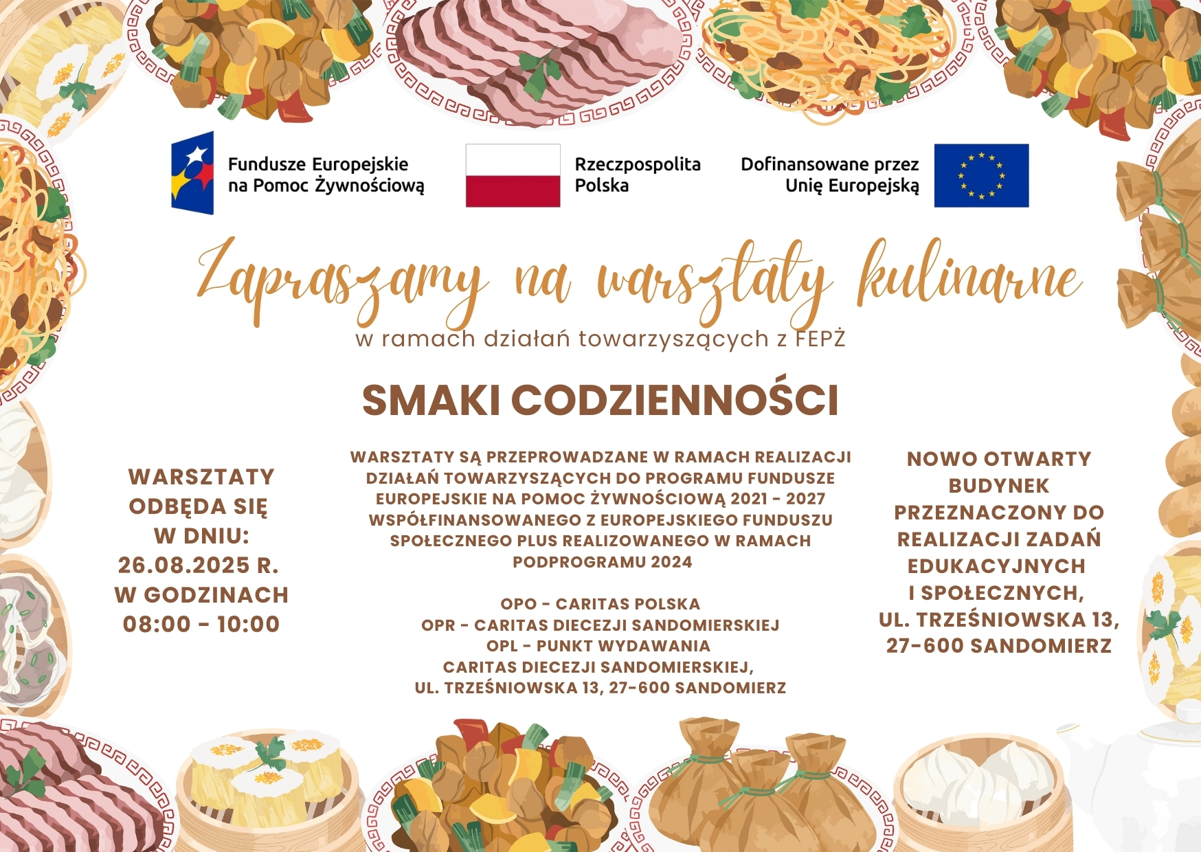 Zapraszamy na warsztaty w ramach Działań Towarzyszących FEPŻ! Запрошуємо на майстер-класи в рамках Супровідних заходів ФЕПЗ!