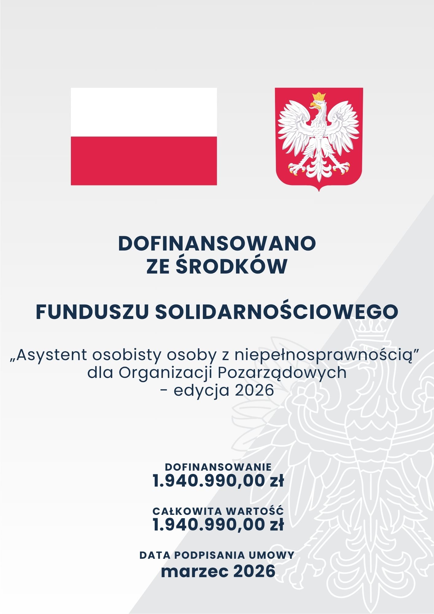 ASYSTENT OSOBISTY OSOBY Z NIEPEŁNOSPRAWNOŚCIĄ - EDYCJA 2026
