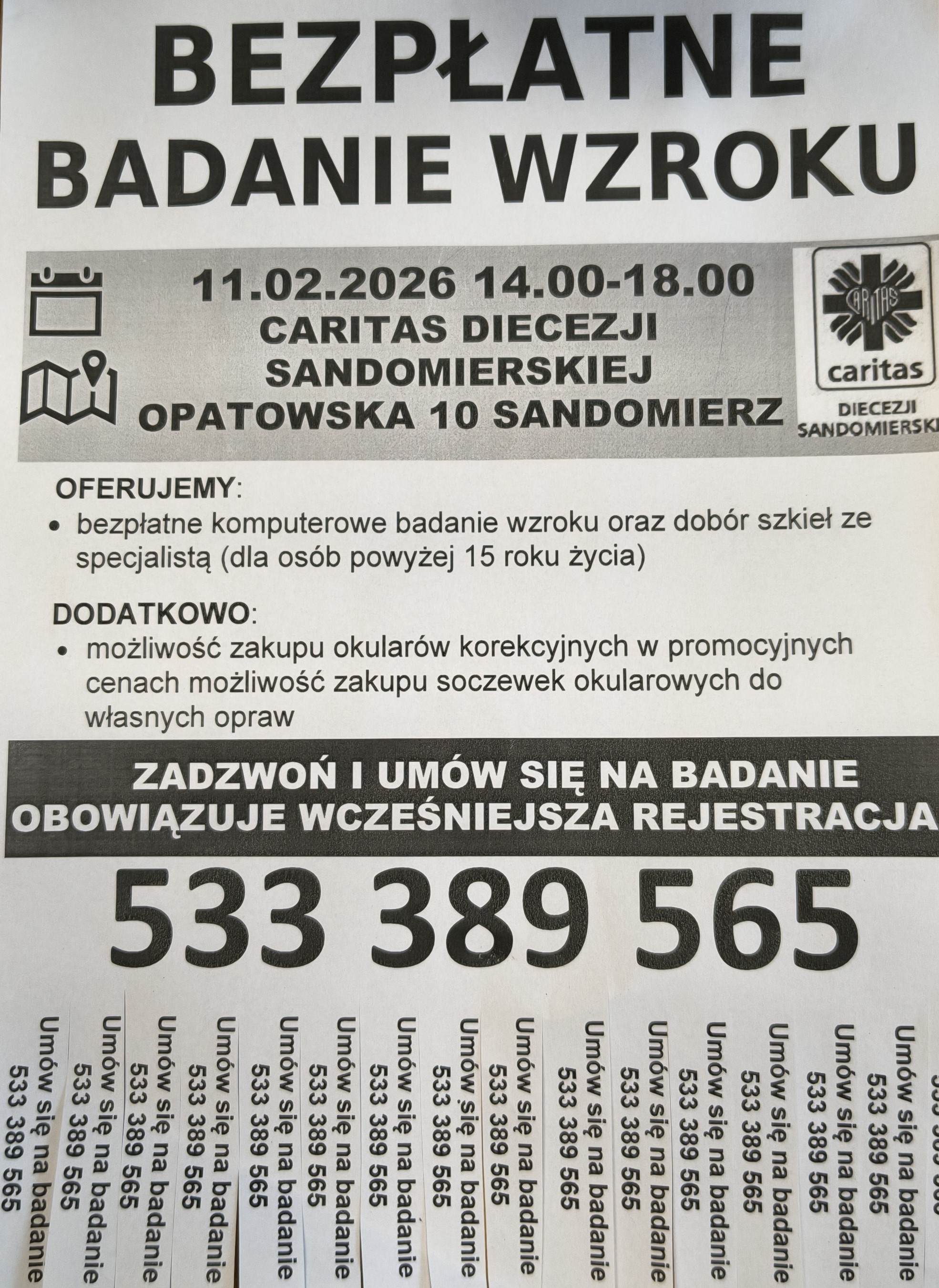 ZAPRASZAMY NA BEZPŁATNE BADANIE WZROKU