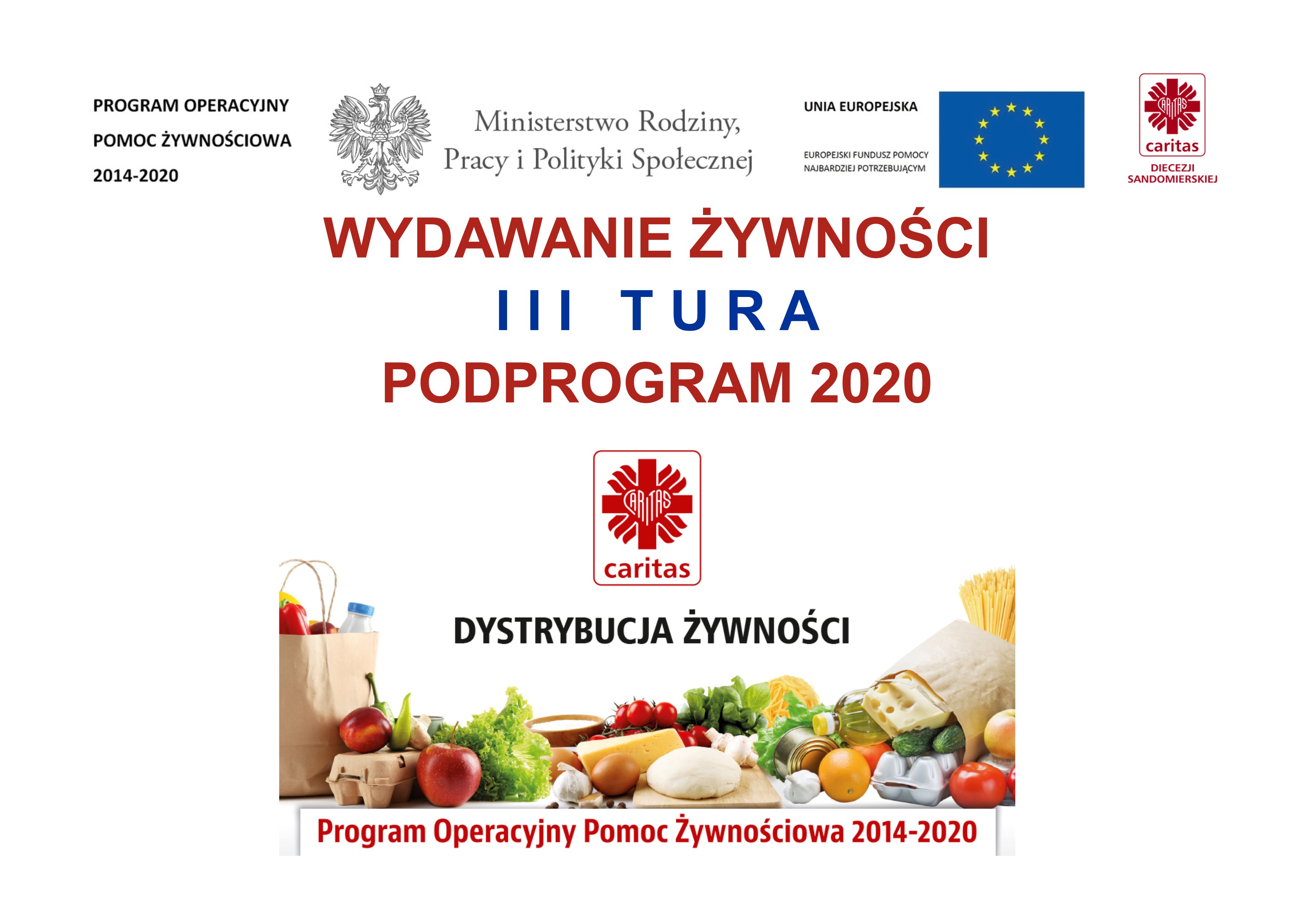 III tura wydawania żywności POPŻ 2014-2020