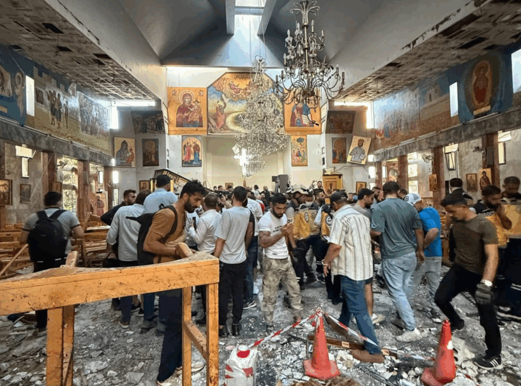 POMOC DLA OFIAR ZAMACHU W KOŚCIELE W SYRII