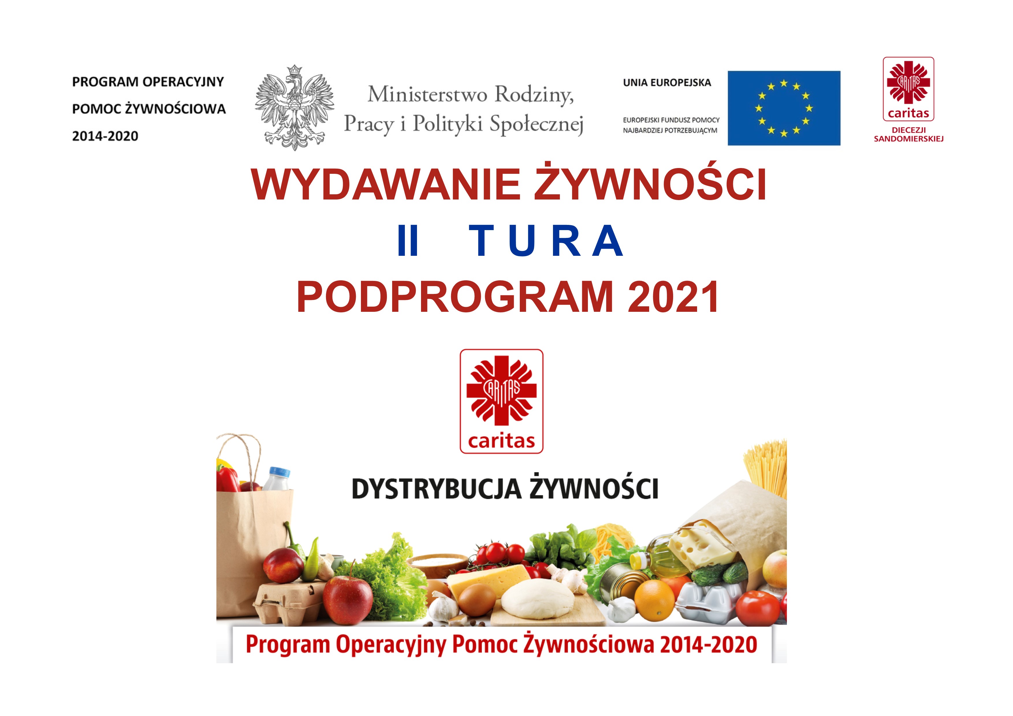 PODPROGRAM 2021 – wydawanie żywności – II TURA