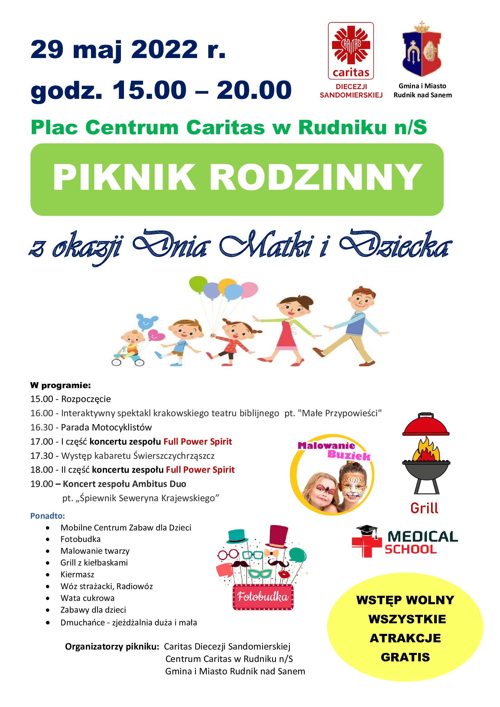 Piknik Rodzinny z okazji Dnia Matki i Dziecka w Rudniku nad Sanem 29 maja 2022 roku