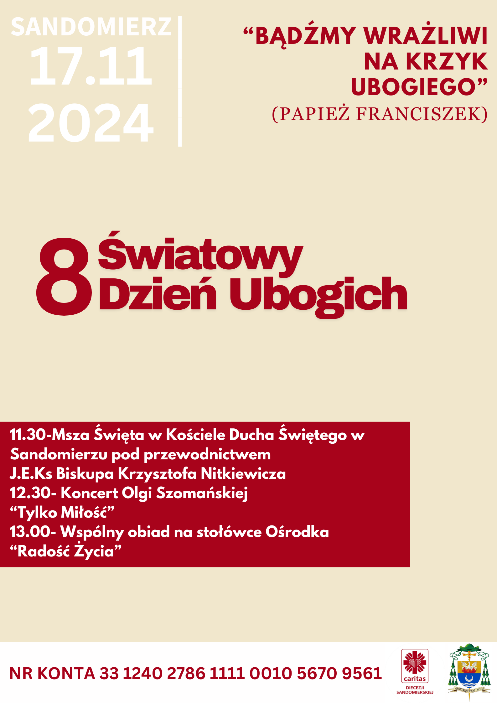 ZAPRASZAMY NA DZIEŃ UBOGICH!