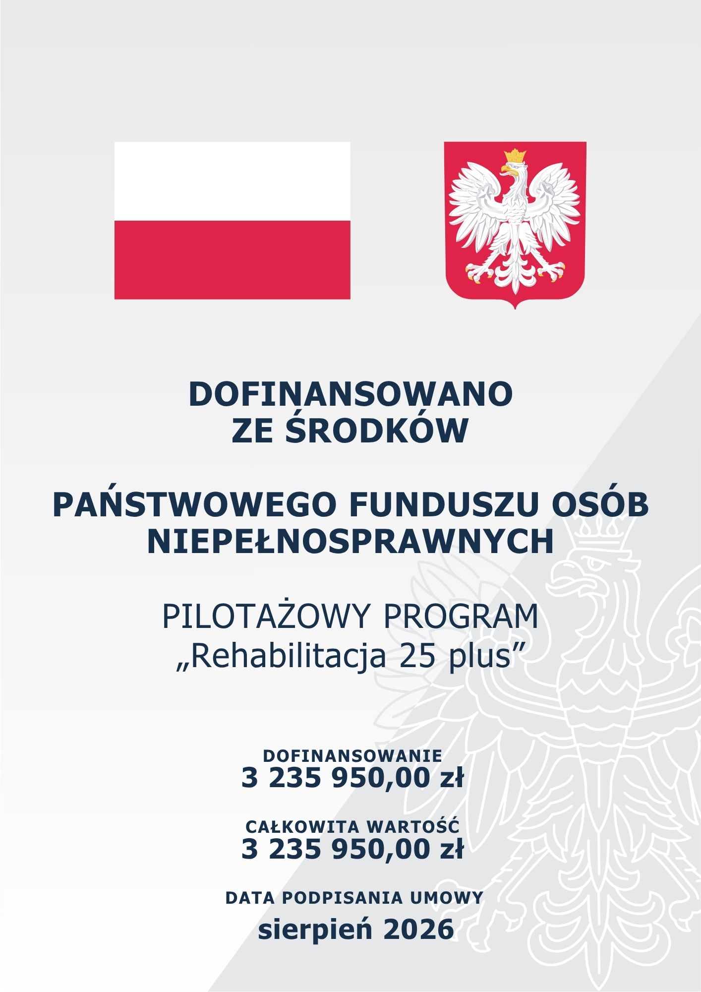 Pilotażowy program "Rehabilitacja 25+"