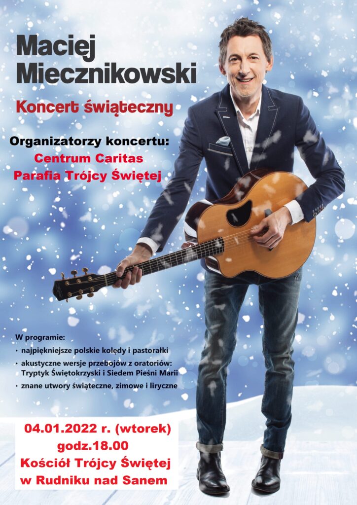 Zaproszenie na koncert świąteczny Macieja Miecznikowskiego