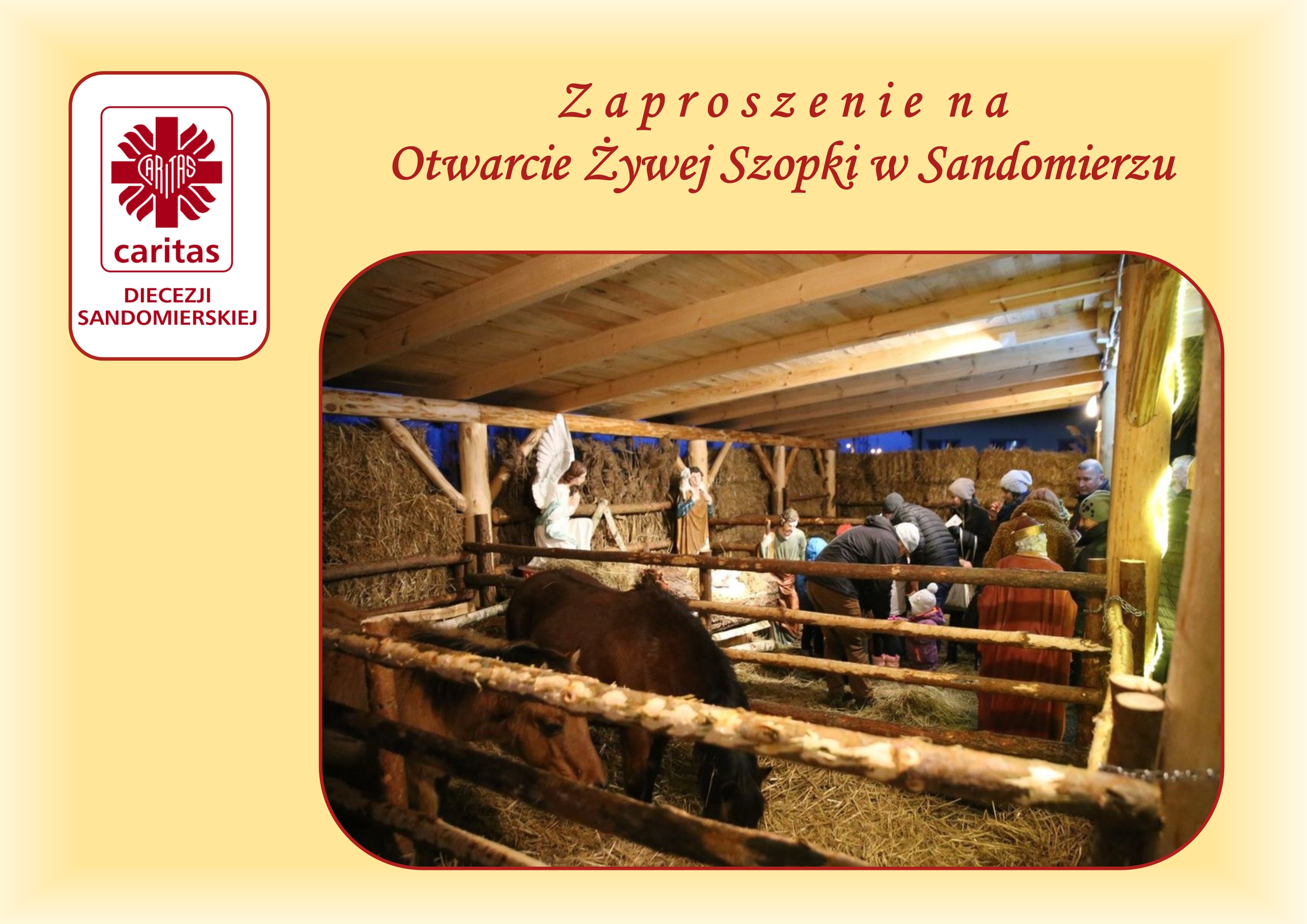 Otwarcie Żywej Szopki w Sandomierzu